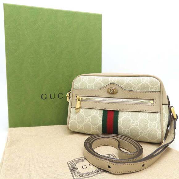 GUCCI Authentic Cream Leather Shoulder Bag - Picture 4 of 10